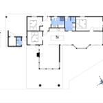 Dieses Haus hat drei Schlafzimmer, eine Küche und zwei Badezimmer. Es ist geräumig und gut strukturiert.