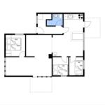 Wohnung mit drei Schlafzimmern, Küche und Bad