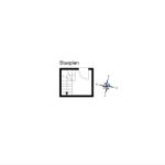 Stueplan mit Treppe und Kompass zur Orientierung