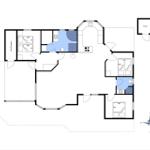 Funktionaler Grundriss mit Schlafzimmer, Küche und Bad