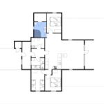 Funktionaler Grundriss mit Schlafzimmern, Küche und Bad