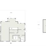 Wohnung mit Terrasse, Küche, Schlafzimmer und Carport.