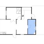 Zweizimmerwohnung mit Küche und Bad