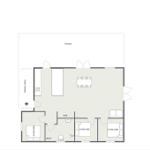 Wohnung mit Terrasse, Küche, Schlafzimmer und Bad