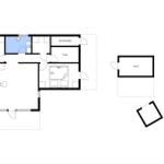 Wohnung mit Küche, Bad, Schlafzimmer und Privatbereich. Skur/Schuppen angezeigt.