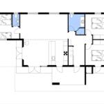 Dieses Grundrissbild zeigt eine Wohnung mit drei Schlafzimmern, Küche und Bad.