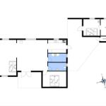 Wohnung mit Küche, Bad, Schlafzimmer und Sauna