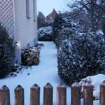 Der Vorgarten bei Winter