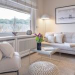 Wohnzimmer mit direkten Zugang zur Terrasse