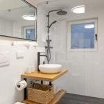 Duschbad mit WC und Fubodenheizung