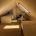 Dachboden mit Schlafbereich für die 3. und 4. Person.