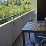 Der Balkon mit Blick ins Grüne