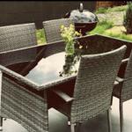 Terrasse mit Grill und Sonnenverdeck