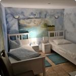 Schlafzimmer 6 mit 2 Einzelbetten...