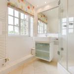 Bathroom with shower, sink and window