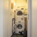 Washing machine and dryer in a small room