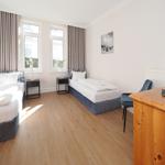 Schlafzimmer im Seehof201 auf Usedom mit zwei Einzelbetten