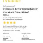 Nach den strengen Regeln des DTV mit 4 Sternen zertifiziert.