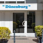 Eingang Haus Dünenburg Aufzug bis auf die Etage ist vorhanden.