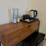 Kleine Teeküche  und Kühlschrank