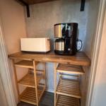 Toaster und Kaffeemaschine