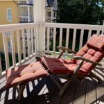 Balkon mit Liege