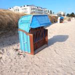 Strandkorb am Strand
