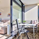 sonnige Balkon
