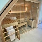 privat genutzte Sauna in der Ferienwohnung