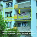 Die Ferienwohnung befindet sich in der 1. Etage. Das Haus hat innen halbe Stockwerke.