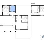 Functional floor plan with bedrooms, kitchen, and annex.