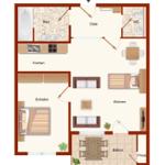 Ferienwohnung am Glockenberg: Grundriss