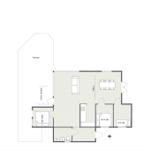 Wohnung mit Terrasse, Küche, Essbereich und Schlafzimmer