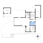 Wohnungsgesamtplan mit Schlafzimmern, Küche und Bad