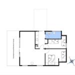 Wohnung mit drei Schlafzimmern, Küche und Bad. Überdachte Terrasse.