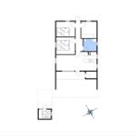 Zwei Schlafzimmer, Küche, Bad und Wohnbereich mit Kompass