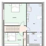 Zwei Schlafzimmer, Bad, Sauna und Terrasse. WM und DF sind vorhanden.
