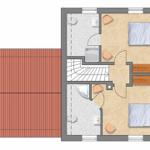 Zwei Schlafzimmer, Bad und Wohnbereich mit integriertem Bad