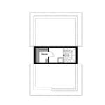 Sauna und Treppenhaus im Grundriss gezeichnet