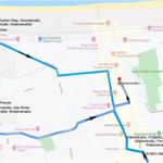 Karte zeigt Anreisevarianten über Prerow und Ortszentrum zu Klosterstraße 1 in Zingst.