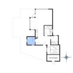 Wohnung mit Küche, Bad, Schlafzimmer und Speicher