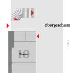 Obergeschoss mit Wohnung 10 und Korukiste