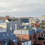 Ausblick vom Balkon zur Westseite über die Stadt Westerland