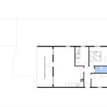 Wohnung mit Küche, Schlafzimmer und Bad, überdachte Terrasse