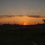 Garten Sonnenuntergang