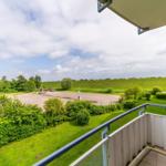 Überdachter Balkon mit Ausblick im sihi220, Hus Inselkieker, Mellumweg 6b in Schillig