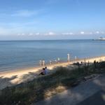 Blick vom Balkon aufs Wattenmeer bei Hochwasser