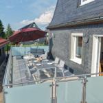 Terrasse mit Zugang über untere Küche