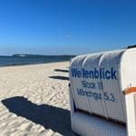 Strandkorb am Strand