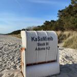 Strandkorb am Strand
